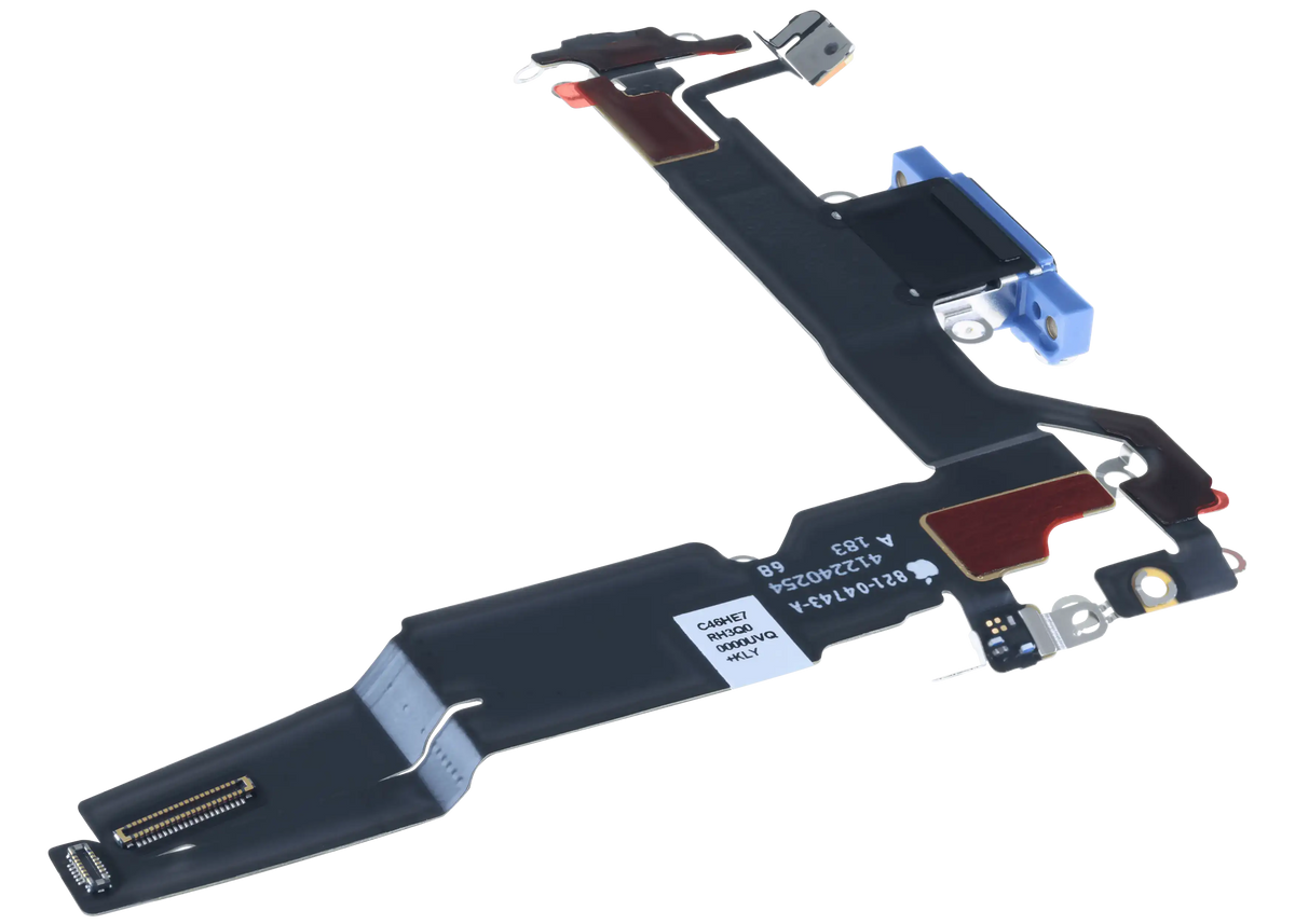 Charging Port Flex Cable For I Phone 16 (Us Version) (Genuine Oem) (Ultramarine)