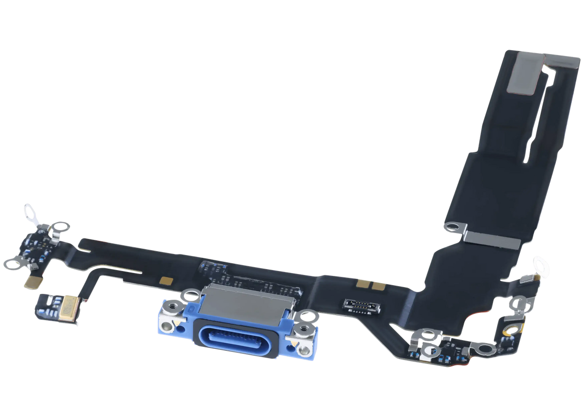 Charging Port Flex Cable For I Phone 16 (Us Version) (Genuine Oem) (Ultramarine)