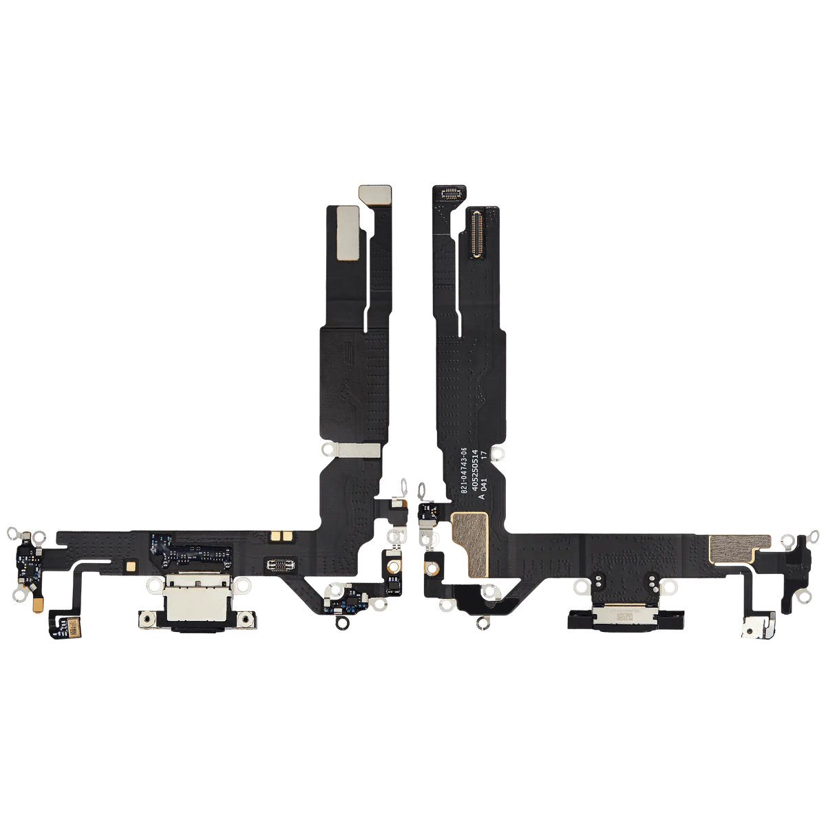 Charging Port Flex Cable For I Phone 16 (Used Oem Pull) (Black)