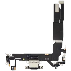 Charging Port Flex Cable For I Phone 16 (Used Oem Pull) (Black)