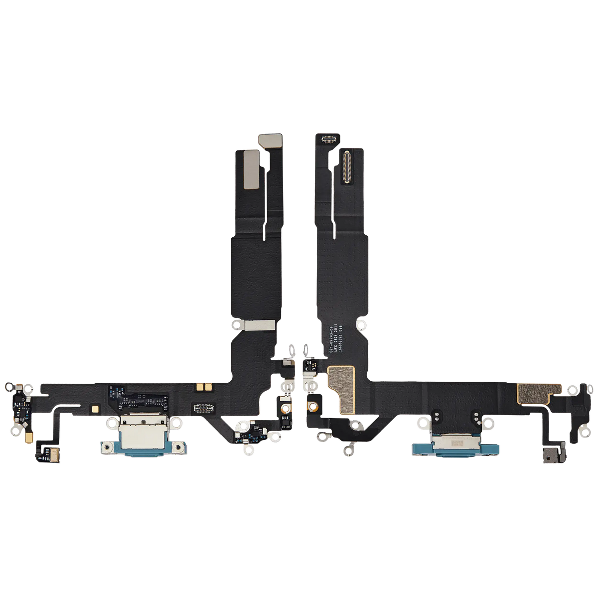 Charging Port Flex Cable For I Phone 16 (Used Oem Pull) (Teal)