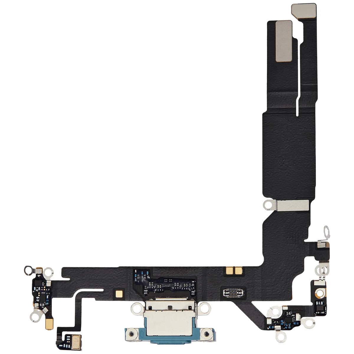 Charging Port Flex Cable For I Phone 16 (Used Oem Pull) (Teal)
