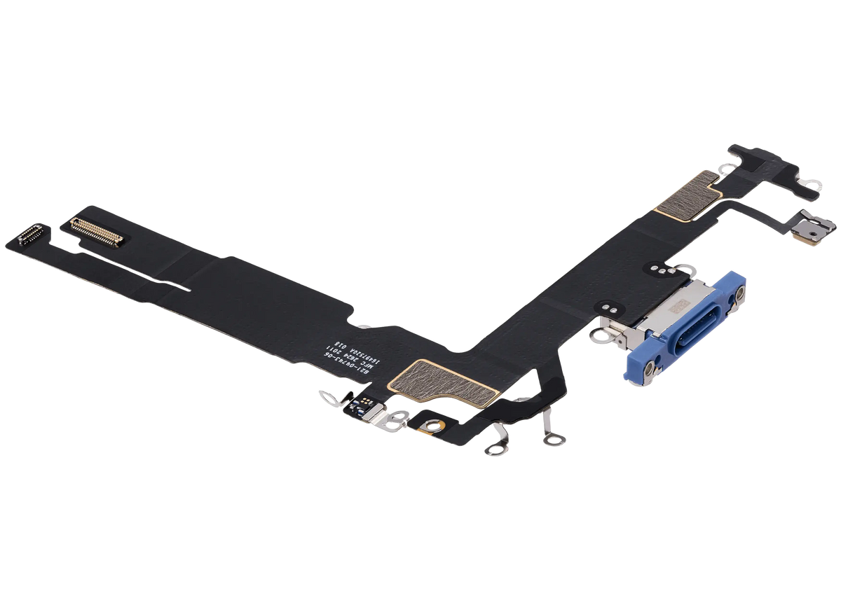 Charging Port Flex Cable For I Phone 16 (Used Oem Pull) (Ultramarine)