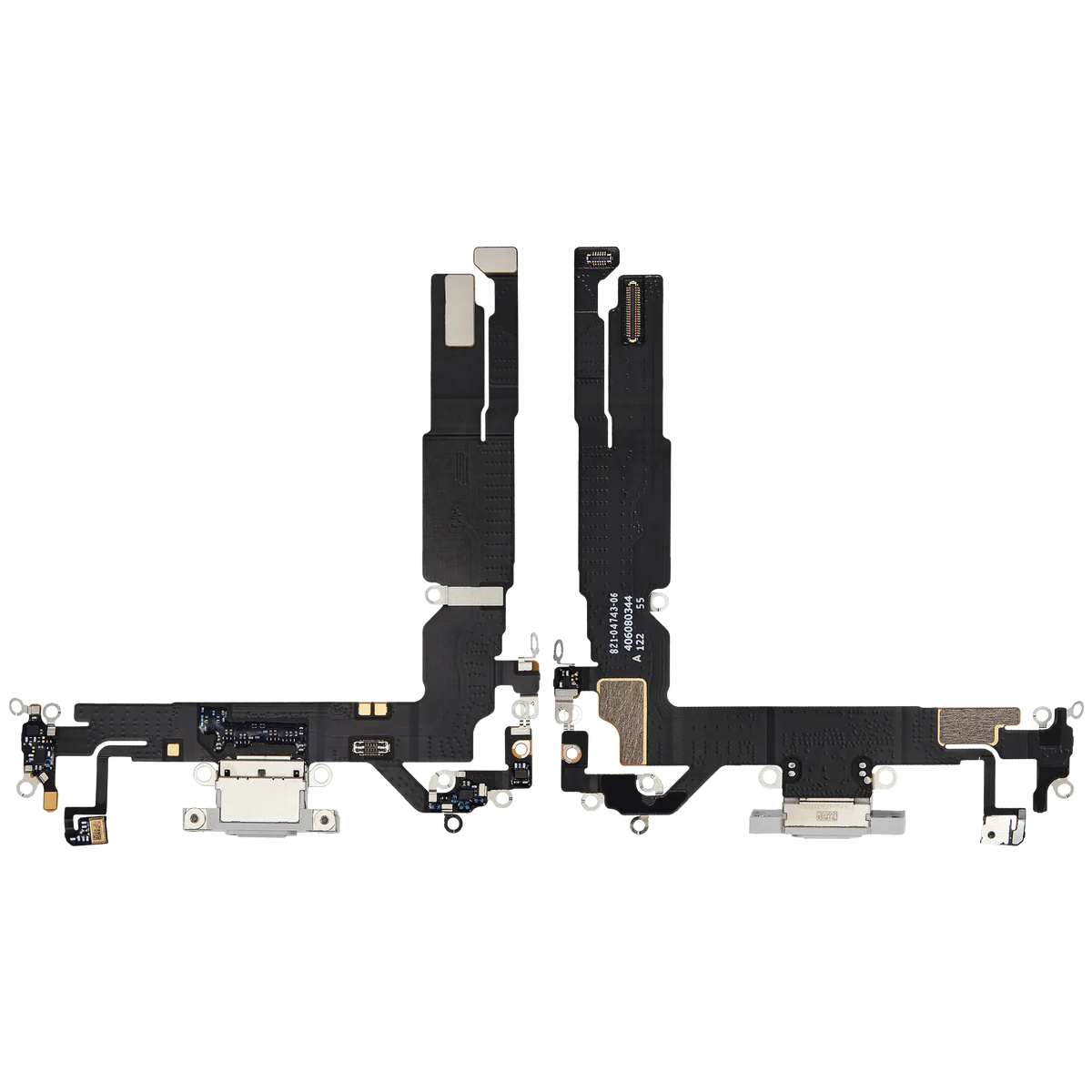 Charging Port Flex Cable For I Phone 16 (Used Oem Pull) (White)