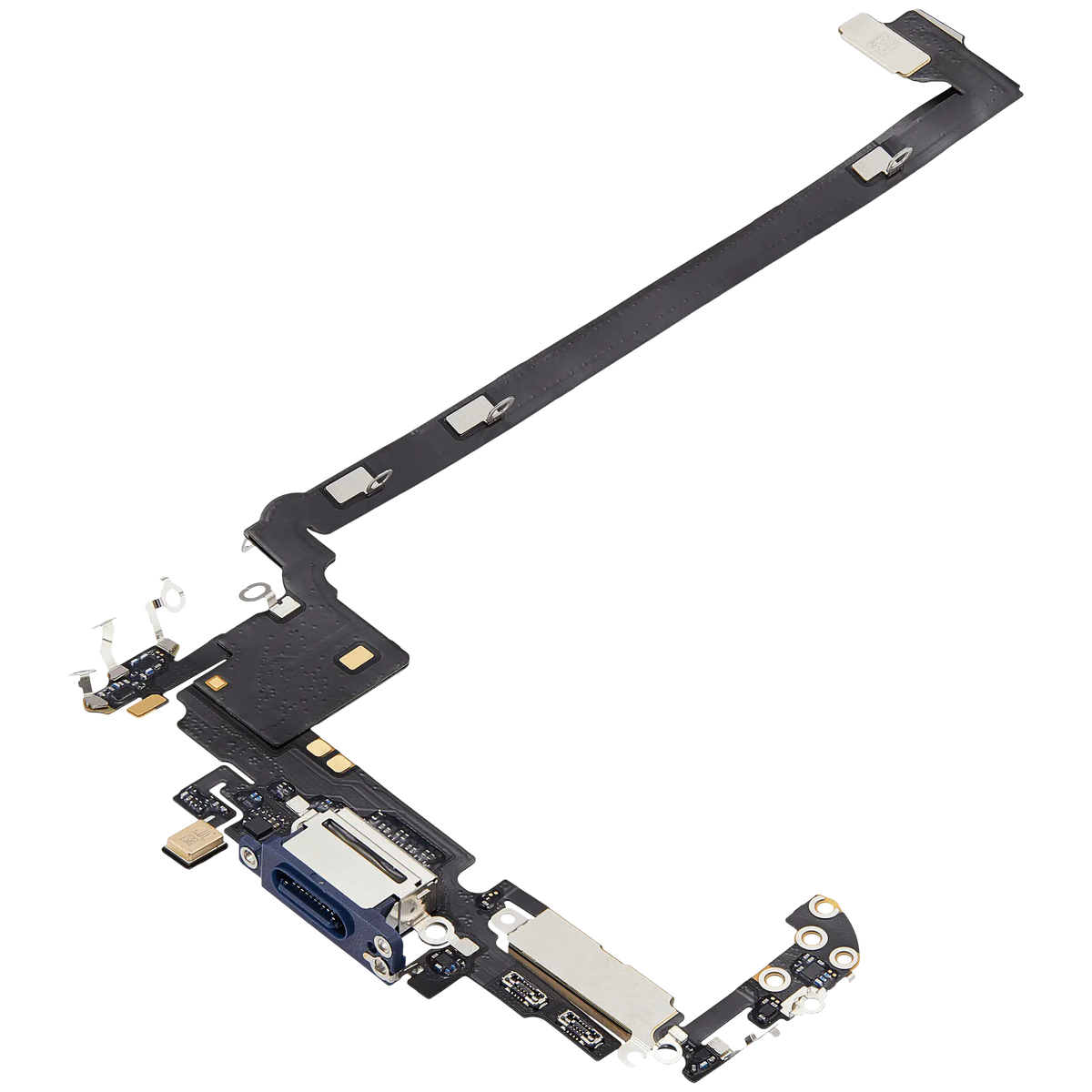 Charging Port Flex Cable For I Phone 17 Pro Max (Used Oem Pull) (Us Version) (Deep Blue)