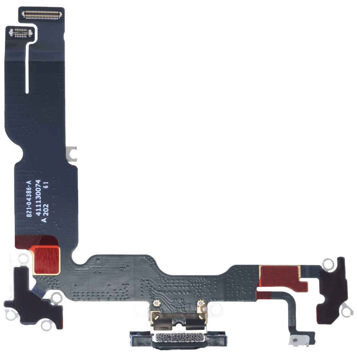 Charging Port Flex Cable With Board For I Phone 15 Plus (Genuine Oem) (Black)