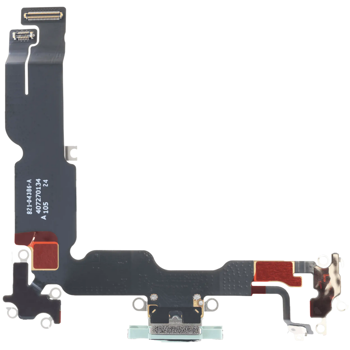 Charging Port Flex Cable With Board For I Phone 15 Plus (Genuine Oem) (Green)