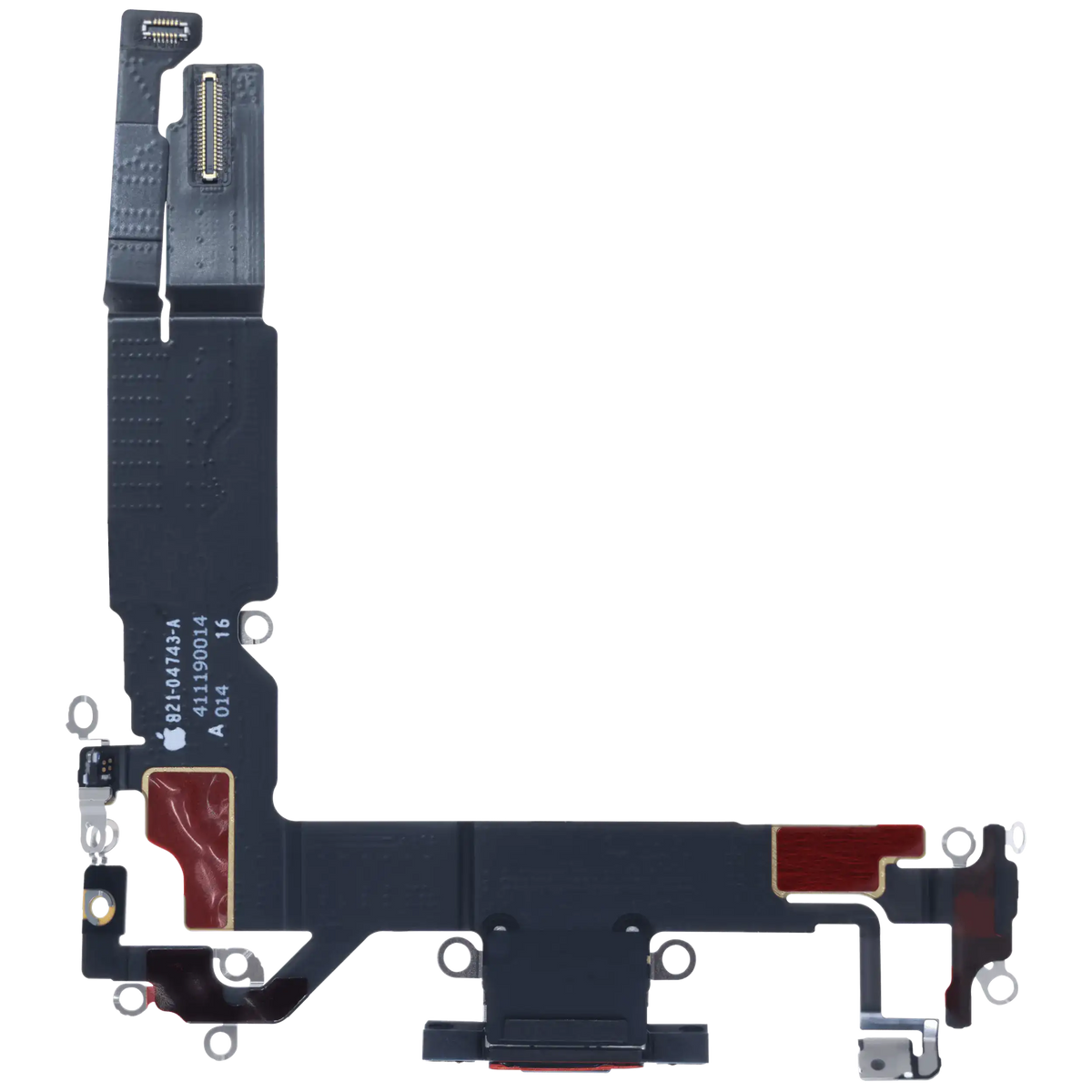 Charging Port Flex Cable With Board For I Phone 16 (Eu / Uk/ Ca) (Genuine Oem) (Black)