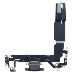 Charging Port Flex Cable With Board For I Phone 16 (Eu / Uk/ Ca) (Genuine Oem) (Black)