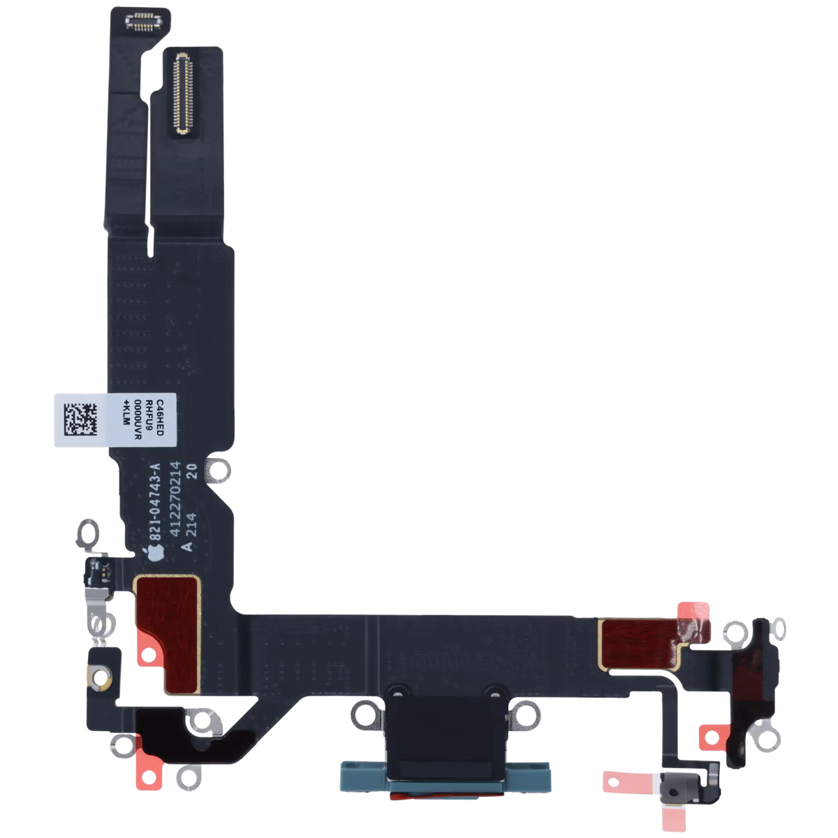 Charging Port Flex Cable With Board For I Phone 16 (Eu / Uk / Ca) (Genuine Oem) (Teal)