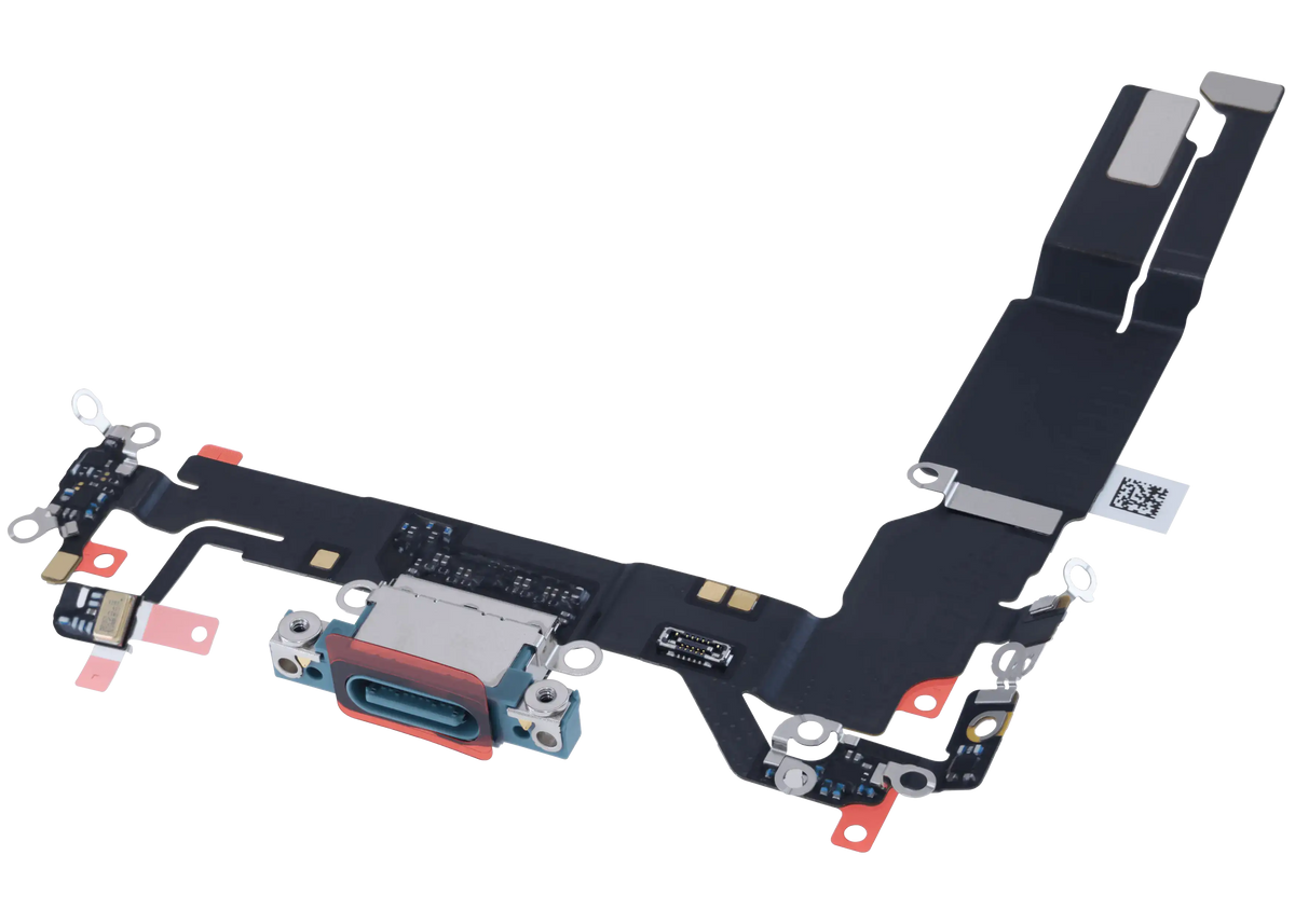 Charging Port Flex Cable With Board For I Phone 16 (Eu / Uk / Ca) (Genuine Oem) (Teal)