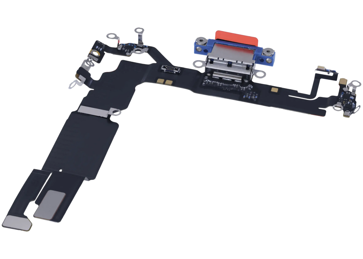 Charging Port Flex Cable With Board For I Phone 16 (Eu / Uk / Ca) (Genuine Oem) (Ultramarine)