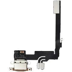 Charging Port Flex Cable With Board For I Phone 16 Pro (Genuine Oem) (Desert Titanium)