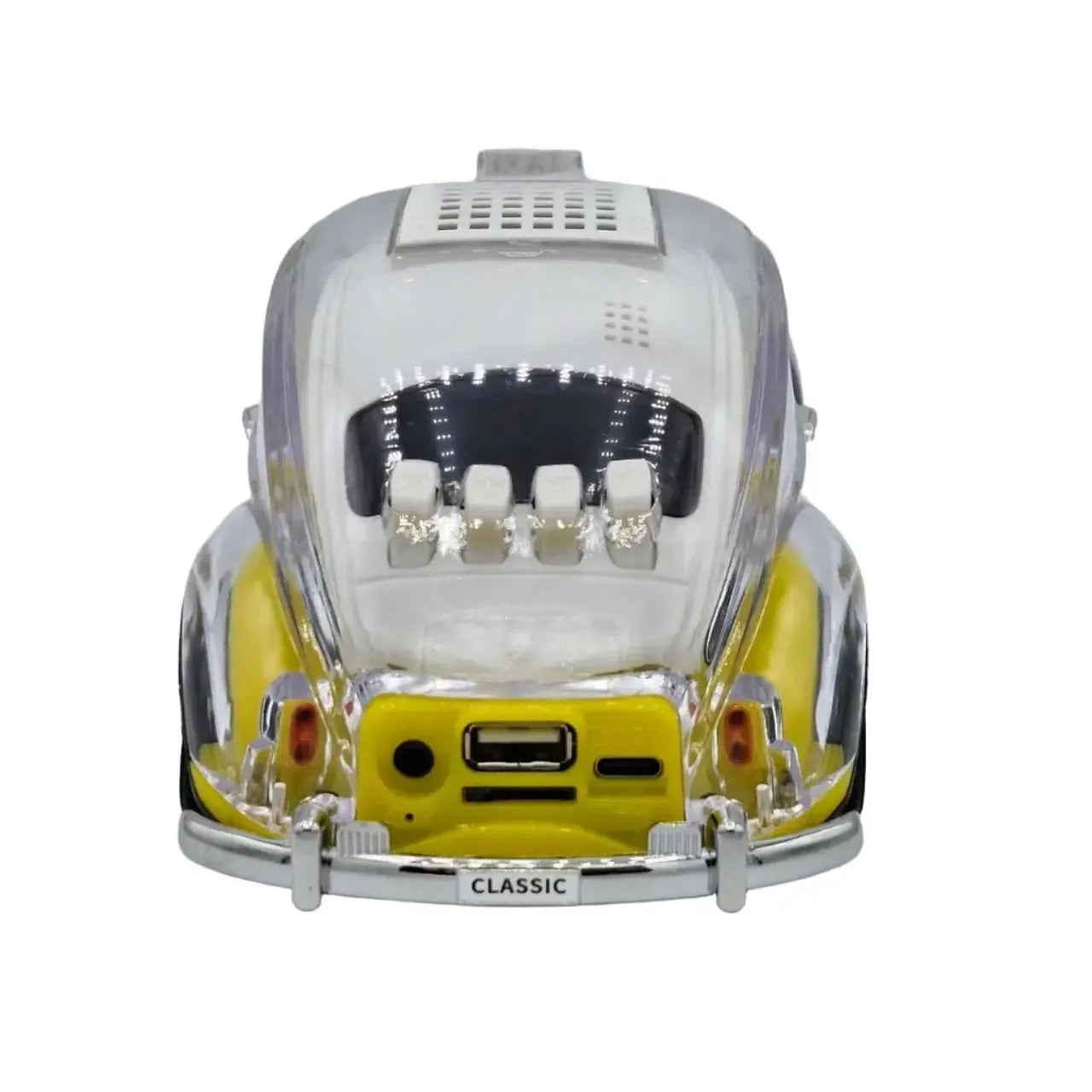 Classic 60's Car Bluetooth Bluetooth Speaker & FM Radio - Yellow