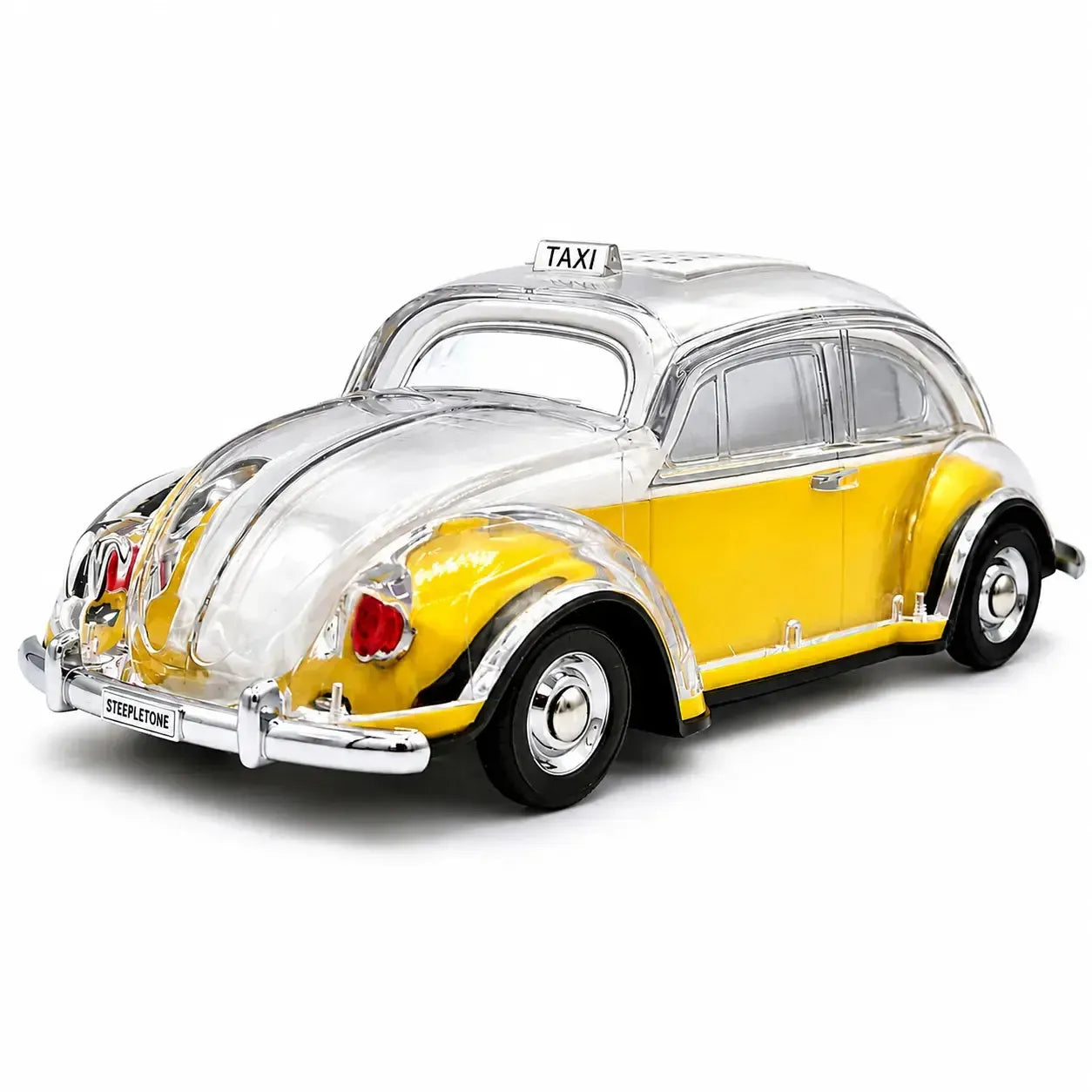 Classic 60's Car Bluetooth Bluetooth Speaker & FM Radio - Yellow