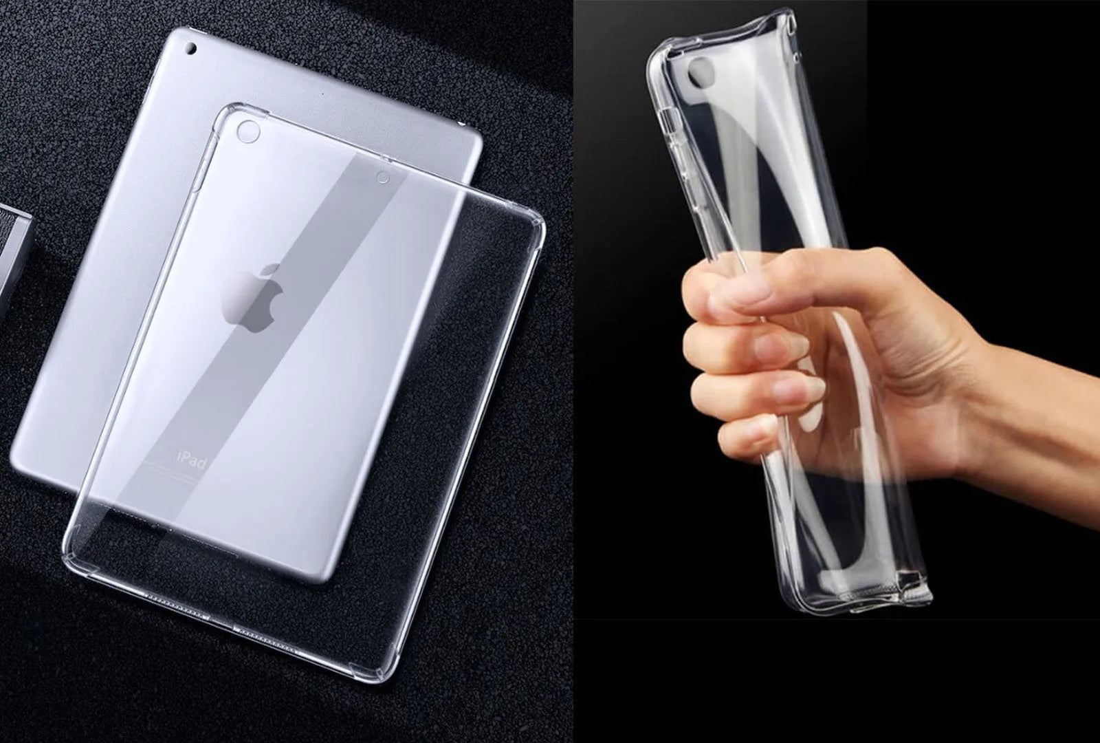 Clear Soft TPU Cover For Apple iPad 10.2 8th Gen 2020 ShockProof Bumper Case