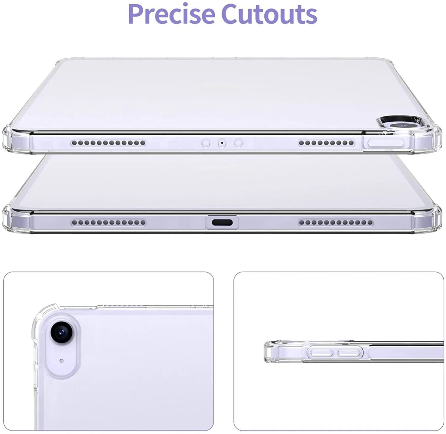 Clear Soft TPU Cover For Apple iPad Air 4 2020 4th Gen ShockProof Bumper Case