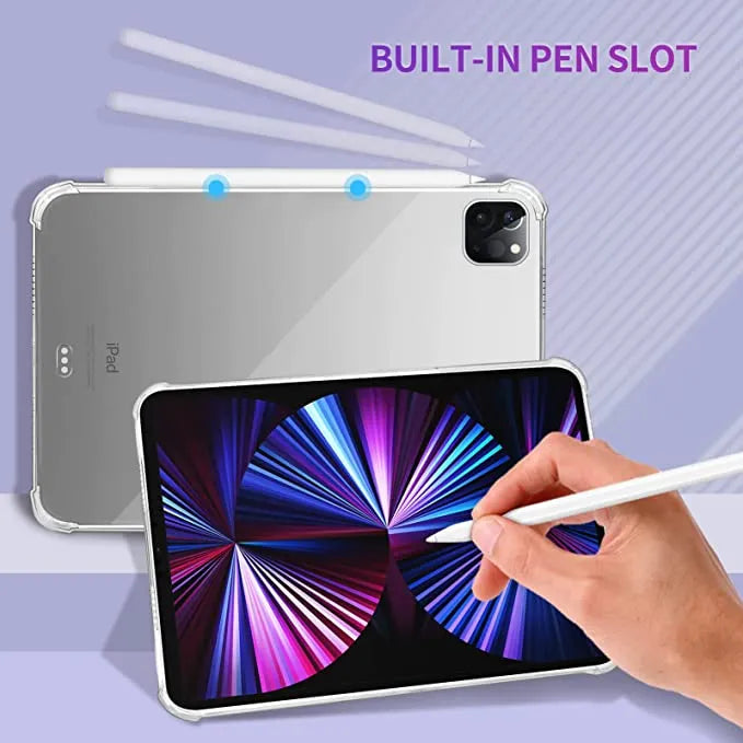 Clear Soft TPU Cover For Apple iPad Pro 11 2021 ShockProof Bumper Case