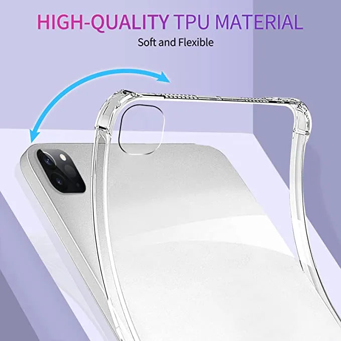 Clear Soft TPU Cover For Apple iPad Pro 11 2021 ShockProof Bumper Case