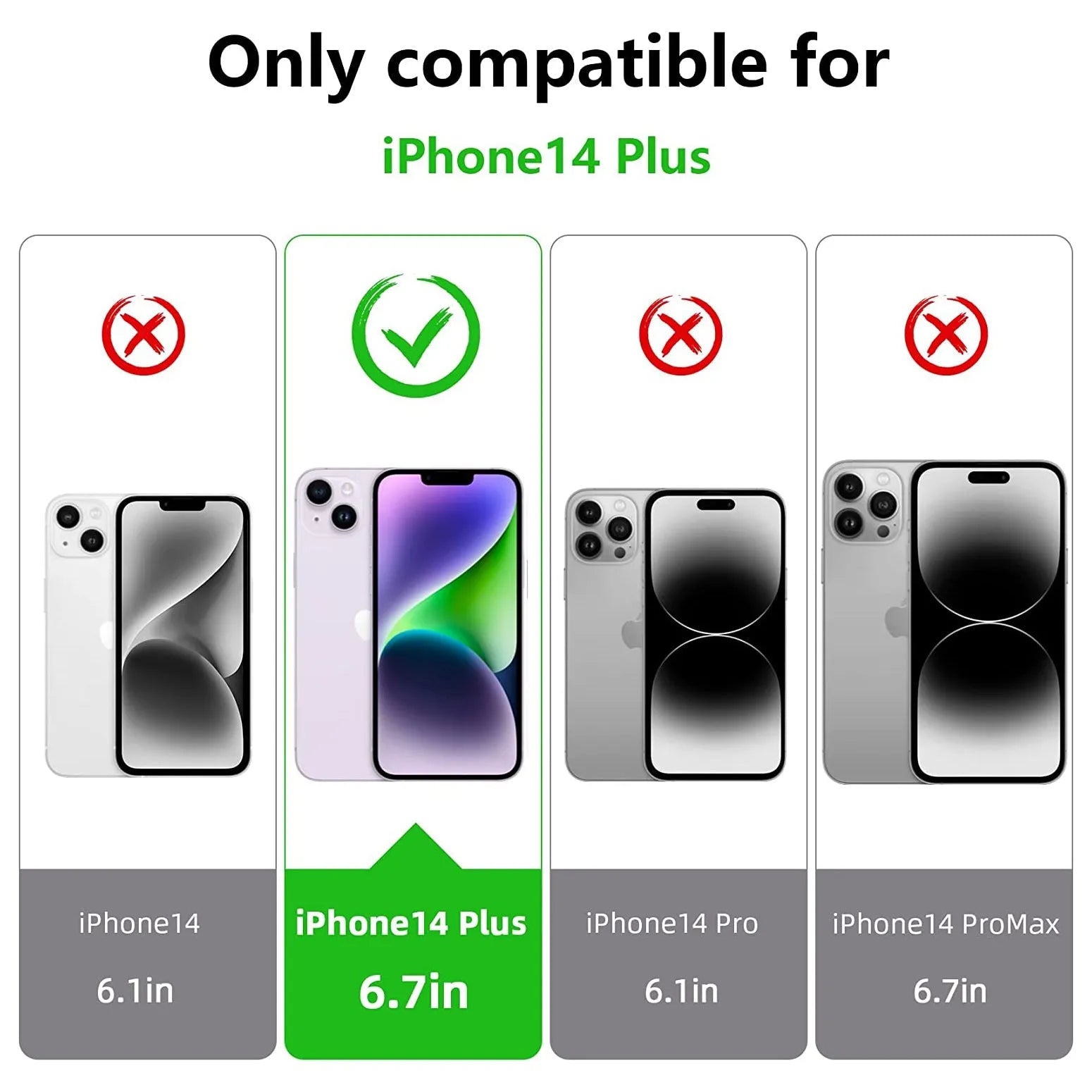 Clear Soft TPU Cover For Apple iPhone 14 Plus ShockProof Bumper Case