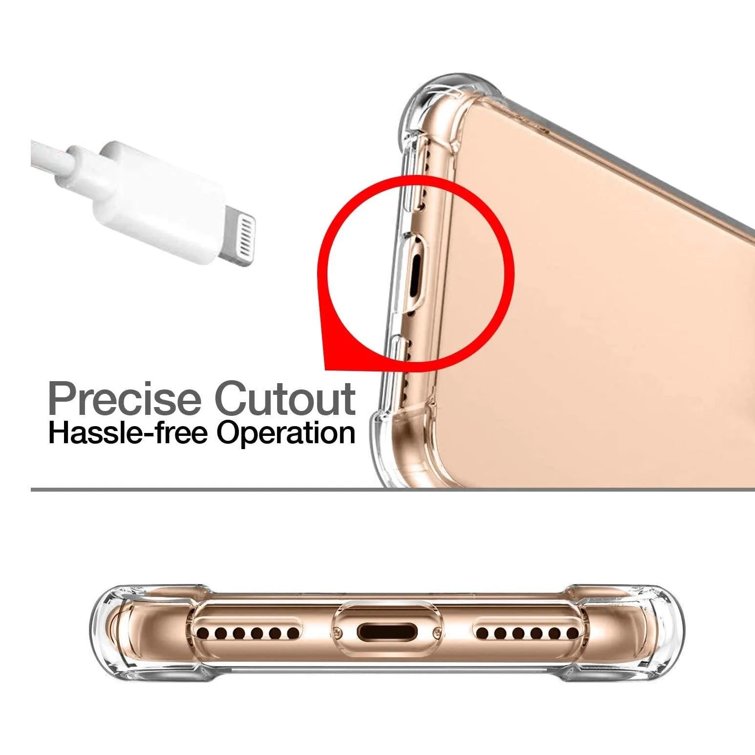 Clear Soft TPU Cover For Apple iPhone 14 Pro Max ShockProof Bumper Case