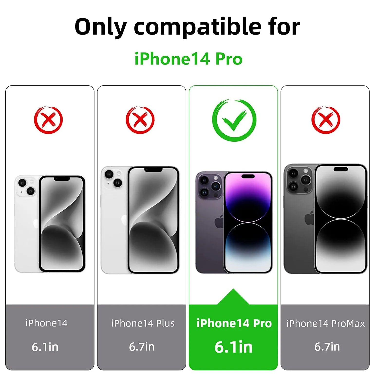 Clear Soft TPU Cover For Apple iPhone 14 Pro ShockProof Bumper Case