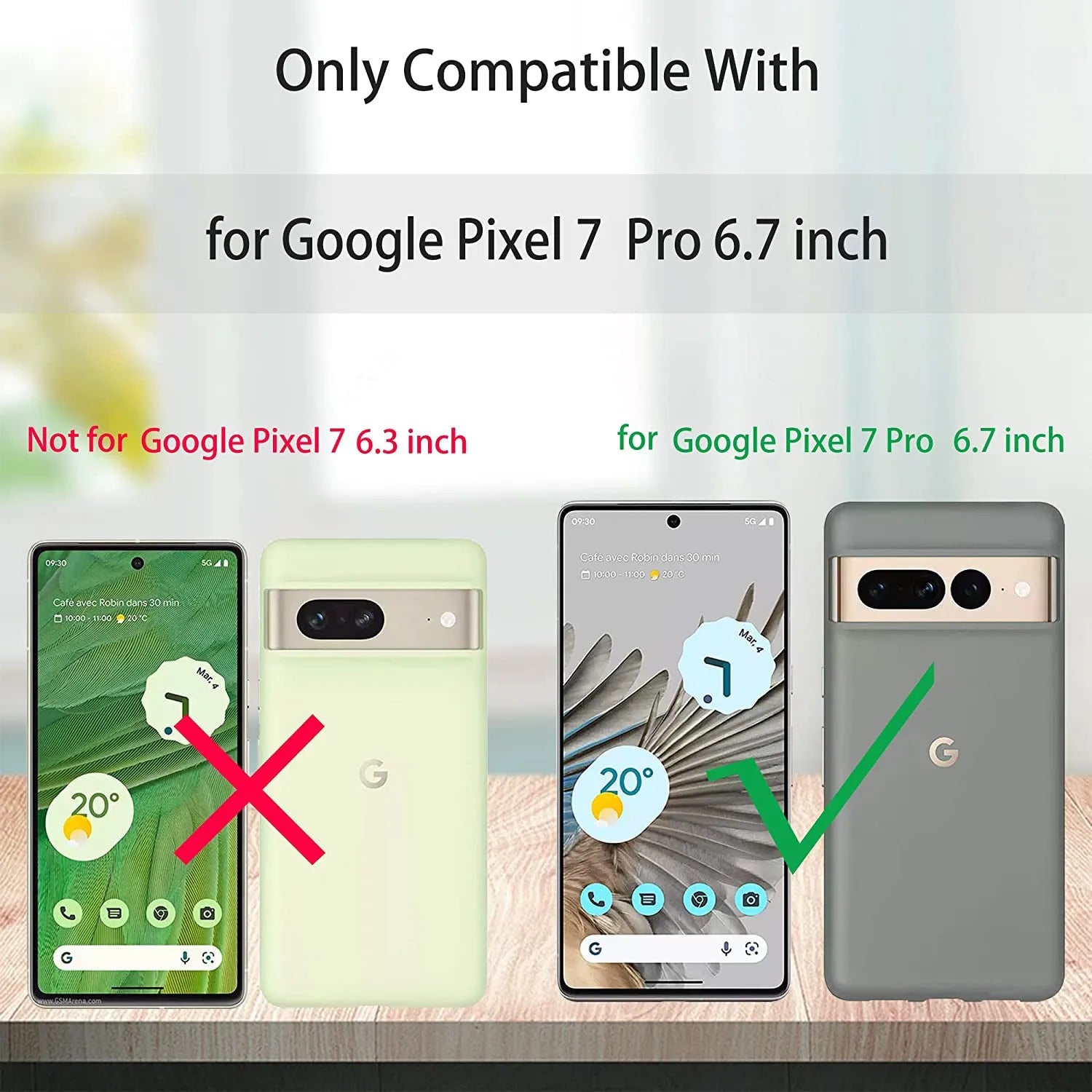 Clear Soft TPU Cover For Google Pixel 7 Pro ShockProof Bumper Case
