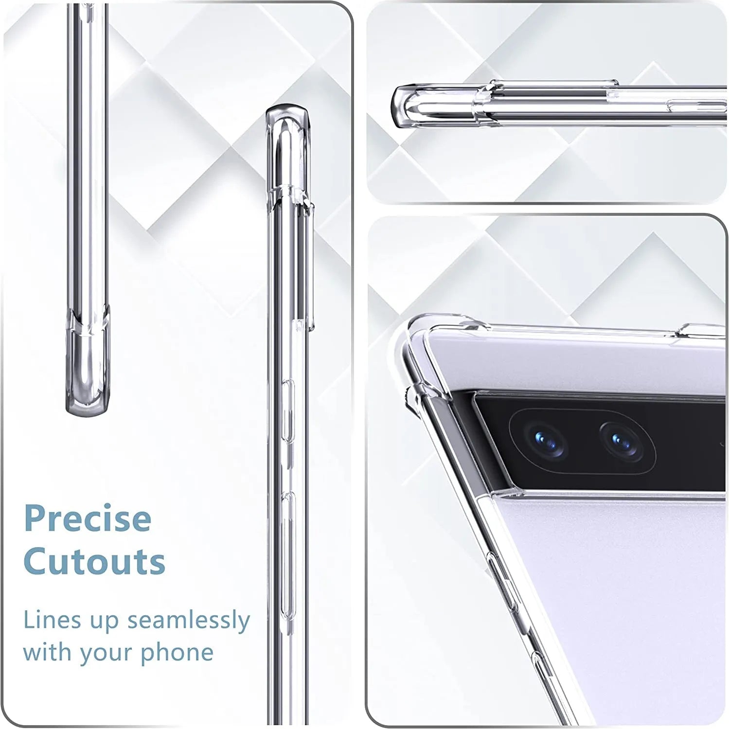 Clear Soft TPU Cover For Google Pixel 7 ShockProof Bumper Case