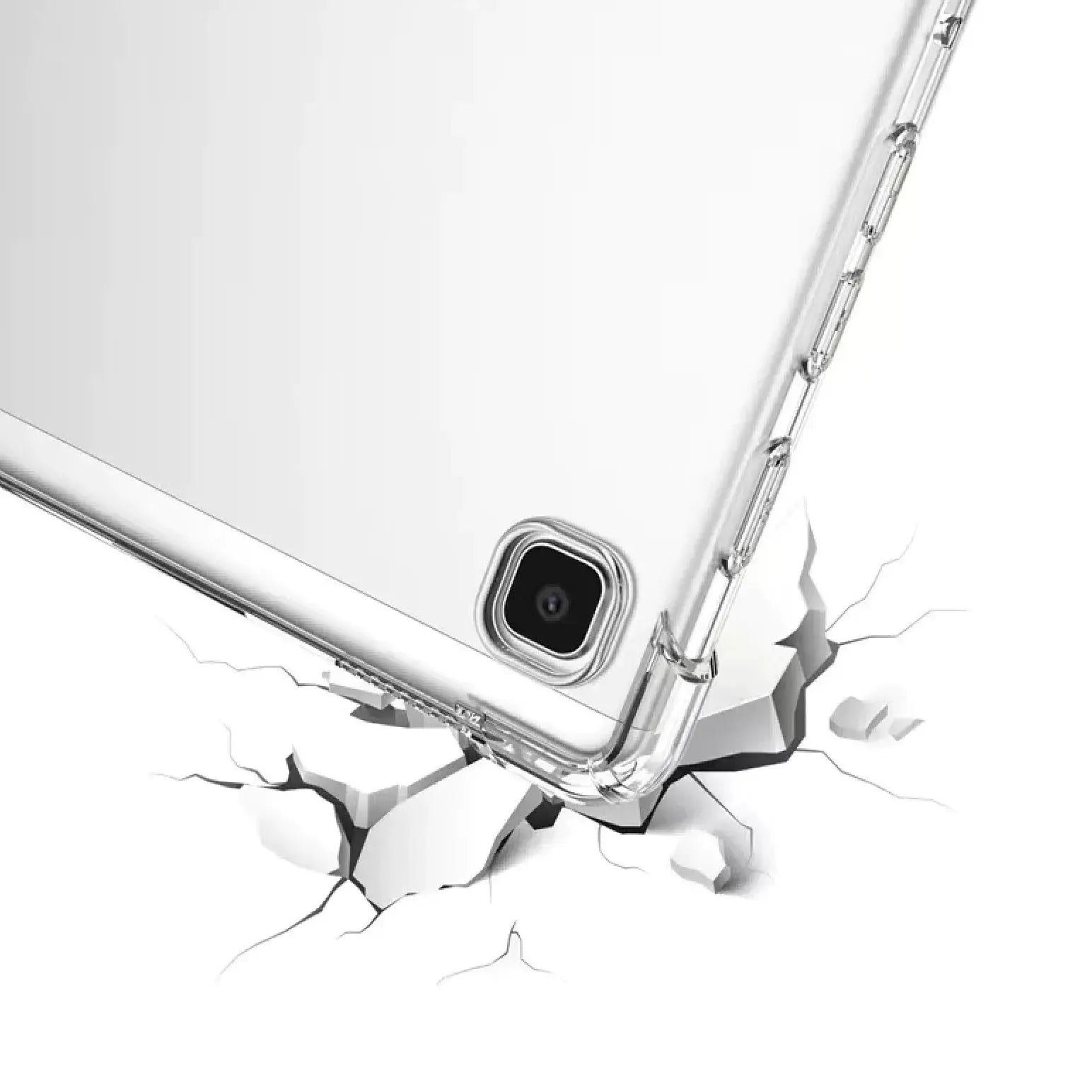 Clear Soft TPU Cover For Samsung Galaxy Tab A7 Lite ShockProof Bumper Case