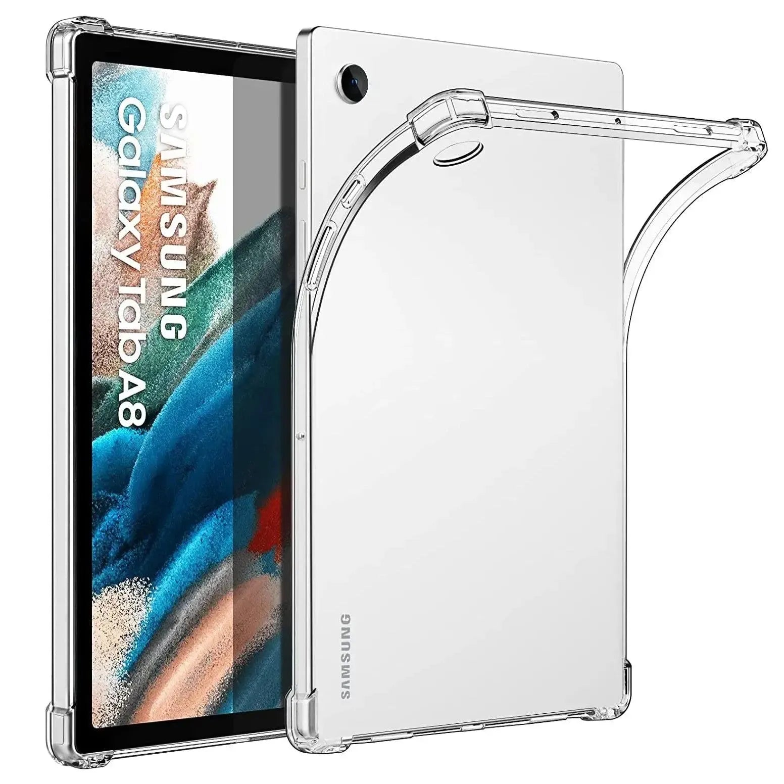 Clear Soft TPU Cover For Samsung Galaxy Tab A8 10.5 2021 ShockProof Bumper Case