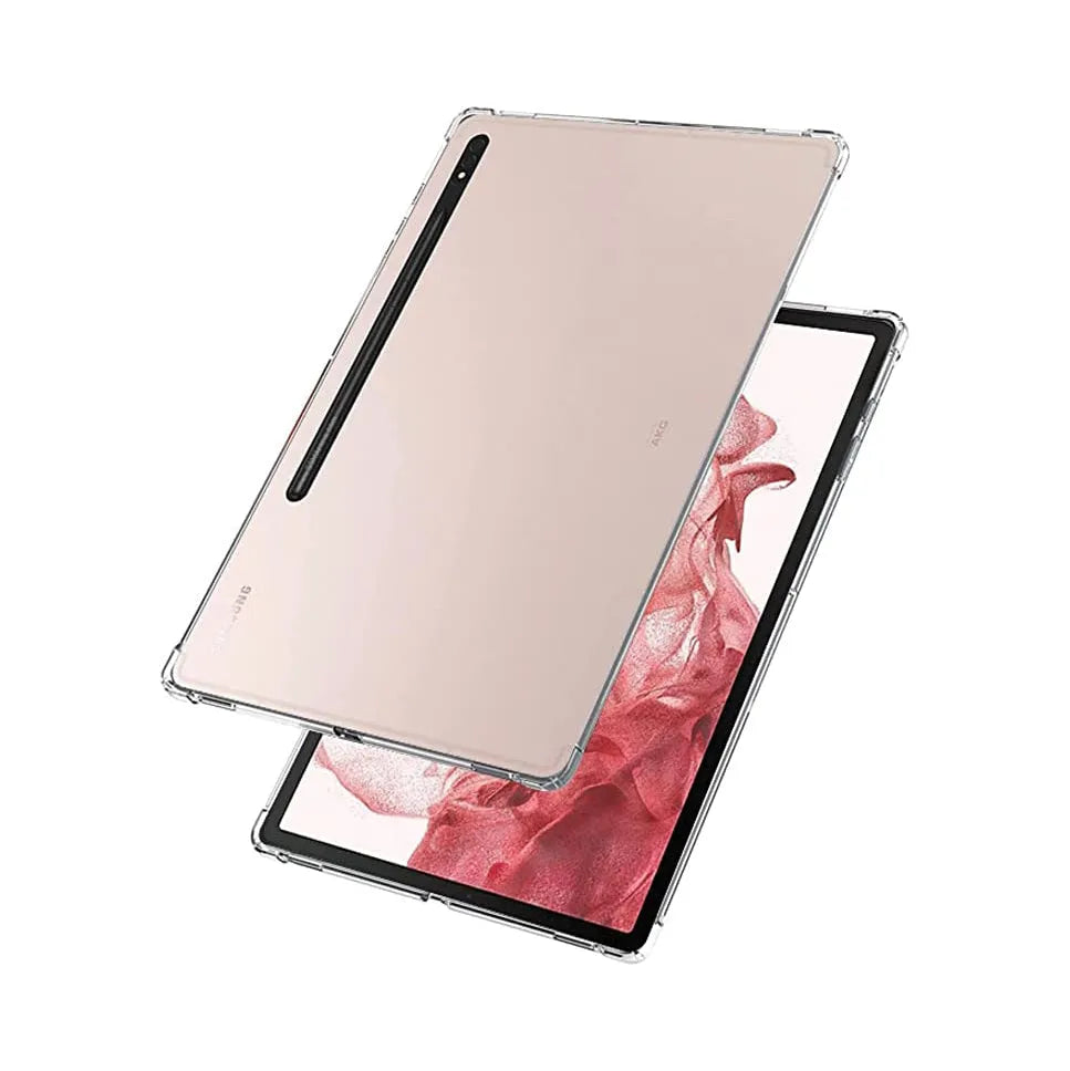 Clear Soft TPU Cover For Samsung Galaxy Tab S8 Plus ShockProof Bumper Case