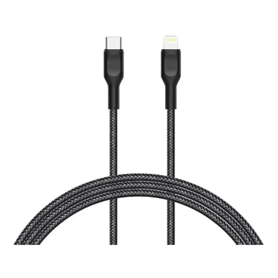 Cygnett CY3727PCCSL Braided C - Lightning Power Cable 2.2m MFi Black