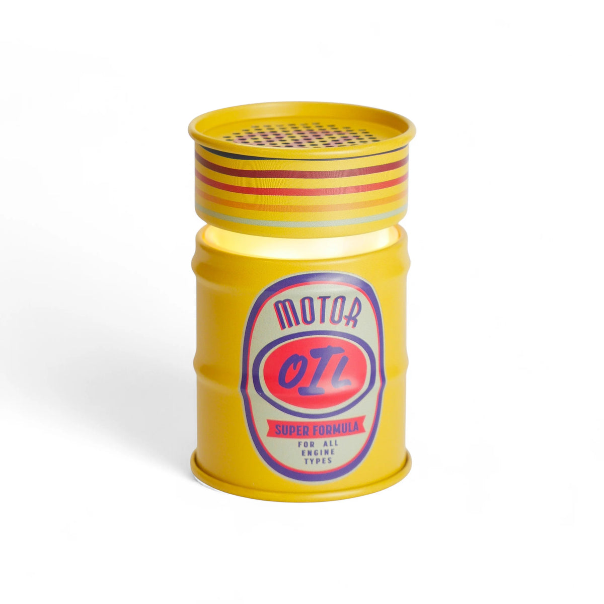 DrumBeat Oil Classic Route 66 Style Bluetooth Speaker Yellow