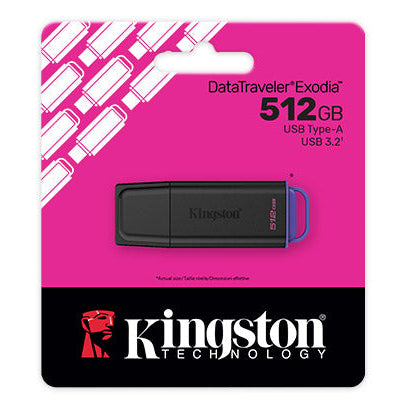 Kingston DataTraveler Exodia 512GB USB 3.2 Gen Black & Purple