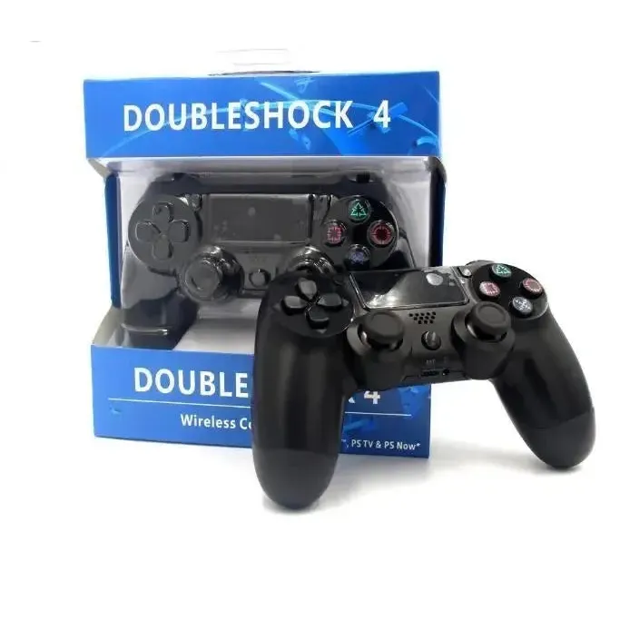 Double Motor Vibration 4 Wireless Bluetooth Remote Controller Black