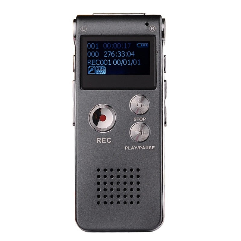 SK-012 32GB USB Voice Recorder Dictaphone MP3 WAV Audio Player VAR Function Grey