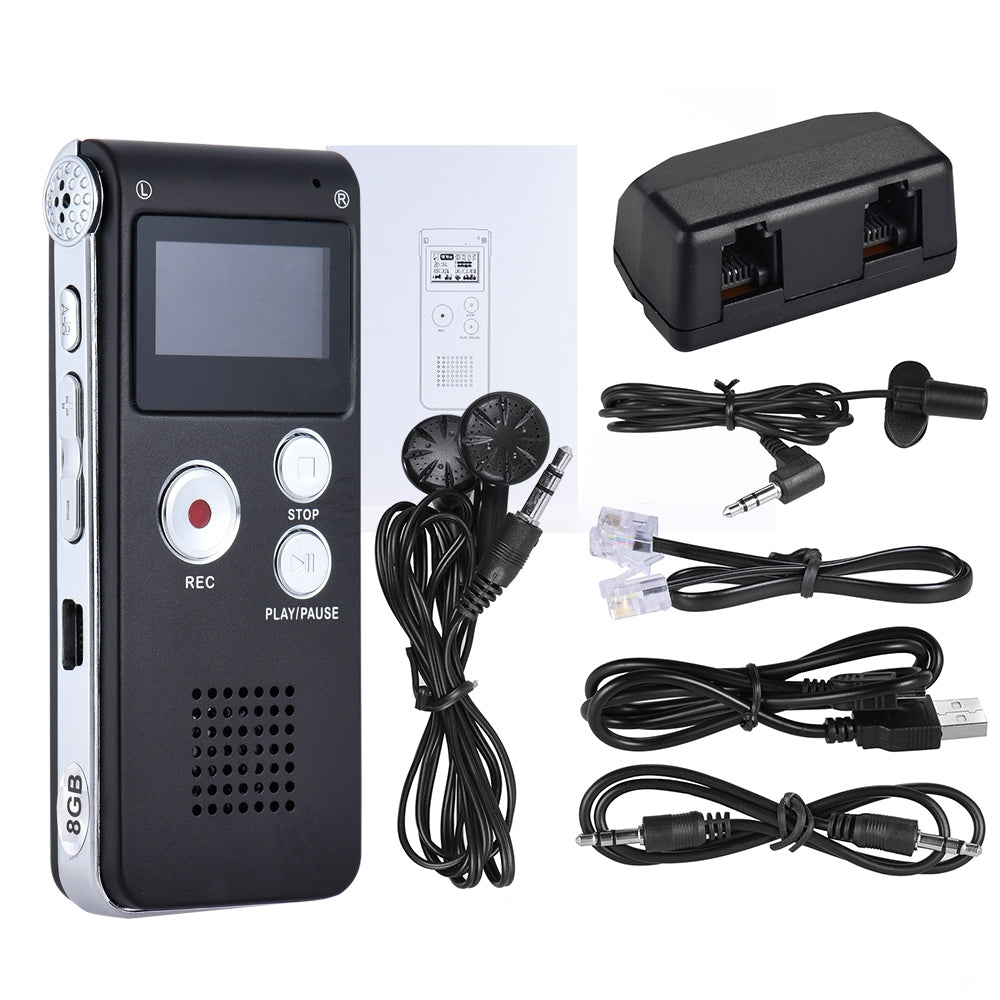 SK-012 32GB USB Voice Recorder Dictaphone MP3 WAV Audio Player VAR Function Grey