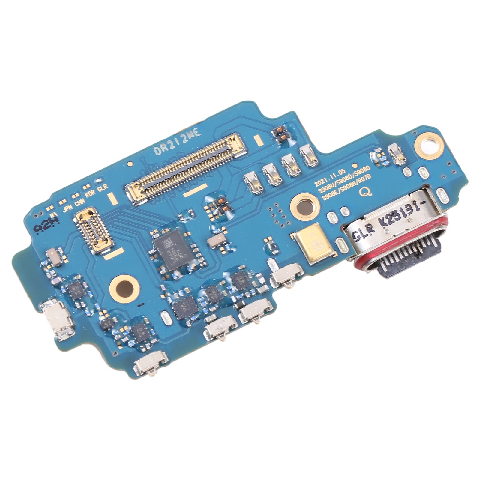 For Samsung Galaxy S22 Ultra 5G SM-S908E Replacement Charging Port Board With Microphone