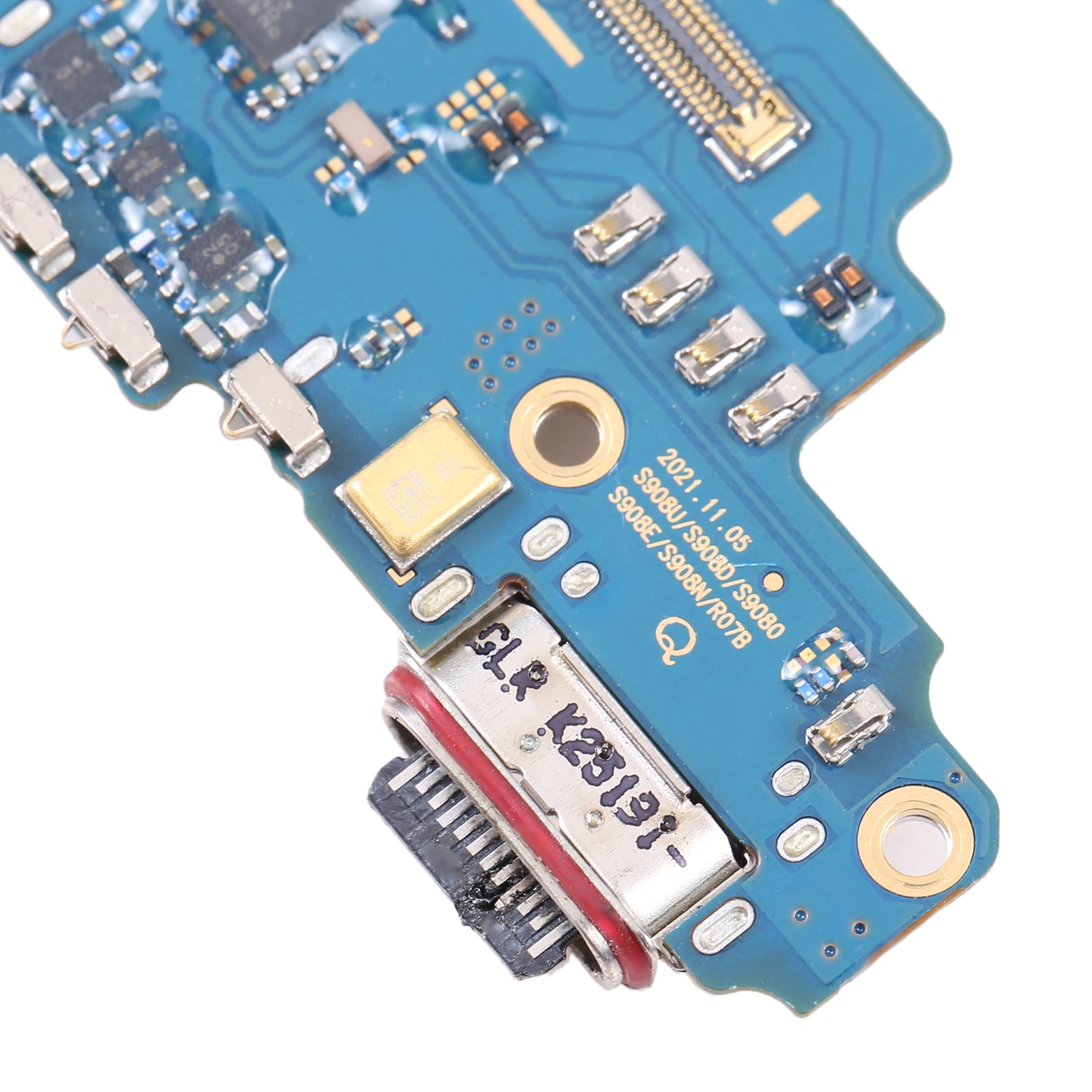 For Samsung Galaxy S22 Ultra 5G SM-S908E Replacement Charging Port Board With Microphone