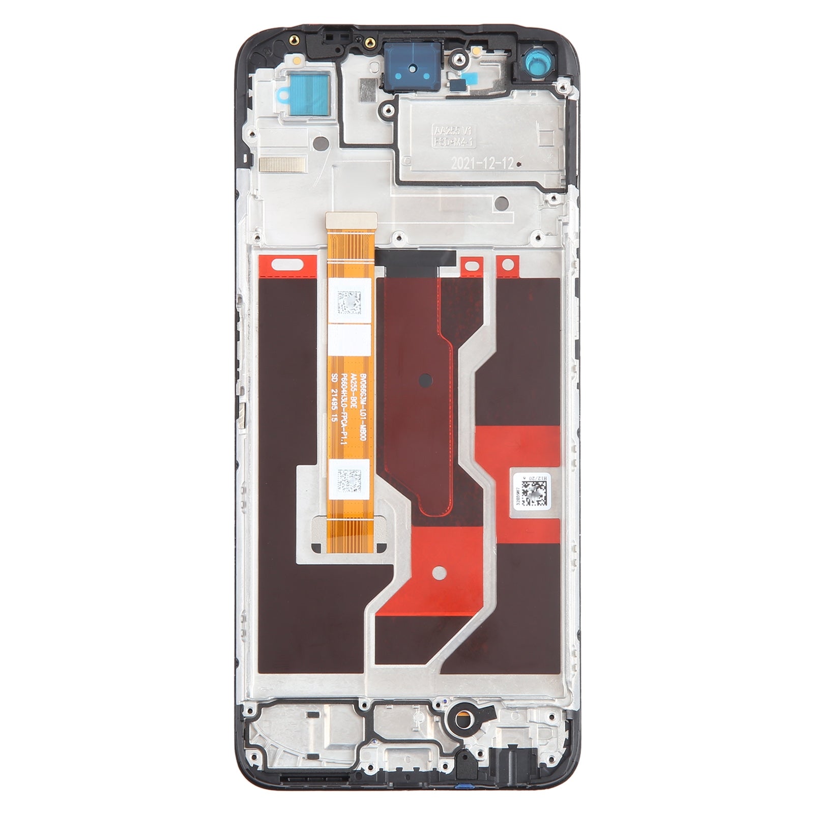 For Oppo A76 4G LCD Screen Digitizer Full Assembly Replacement With Black Frame-www.firsthelptech.ie