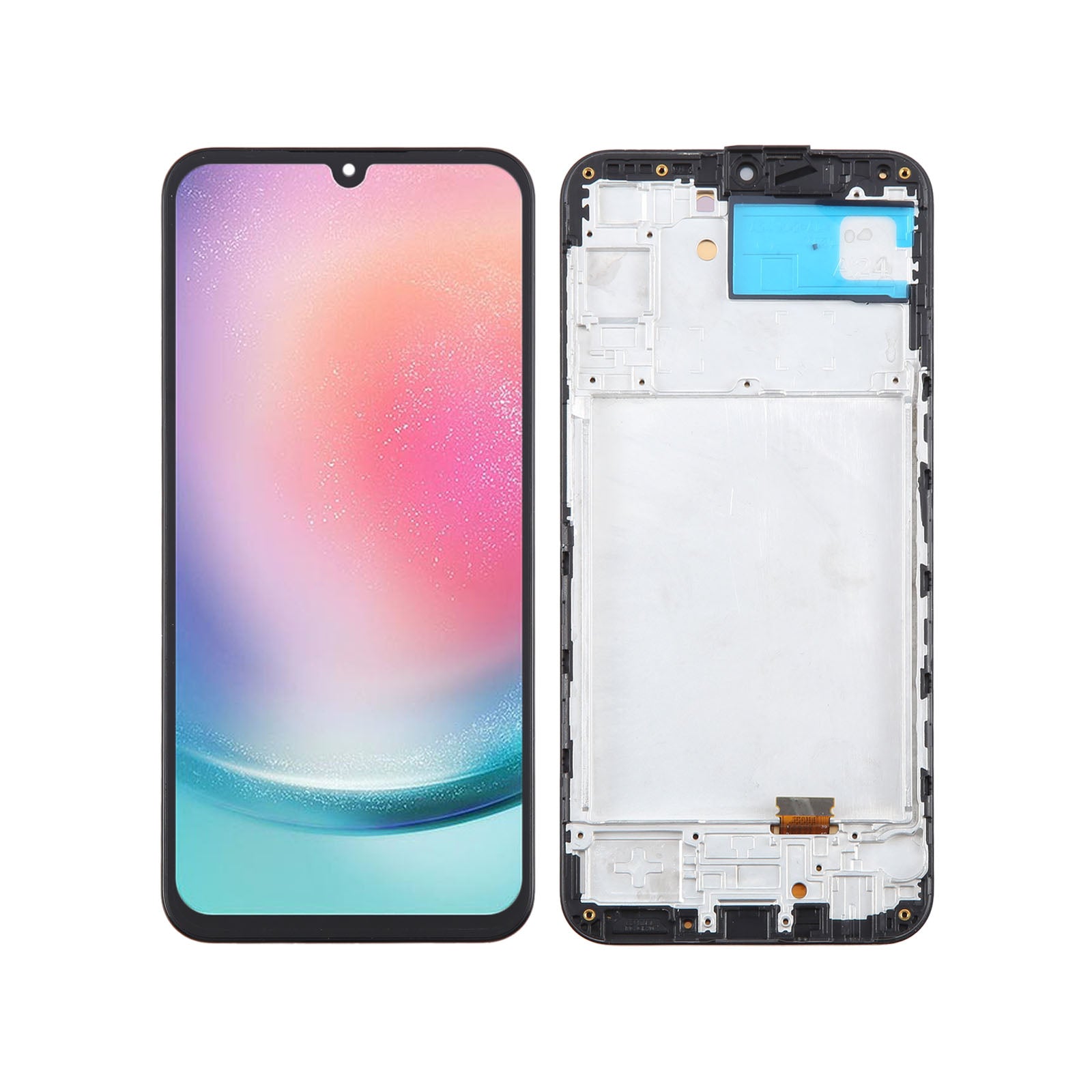 For Samsung Galaxy A24 4G LCD Screen Replacement With Frame - Black