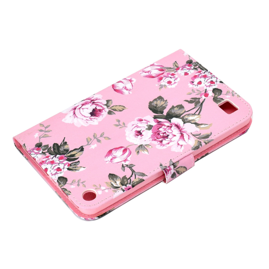 For Amazon Kindle Fire 7 Wallet Case with Holder & Card Slot - Pink