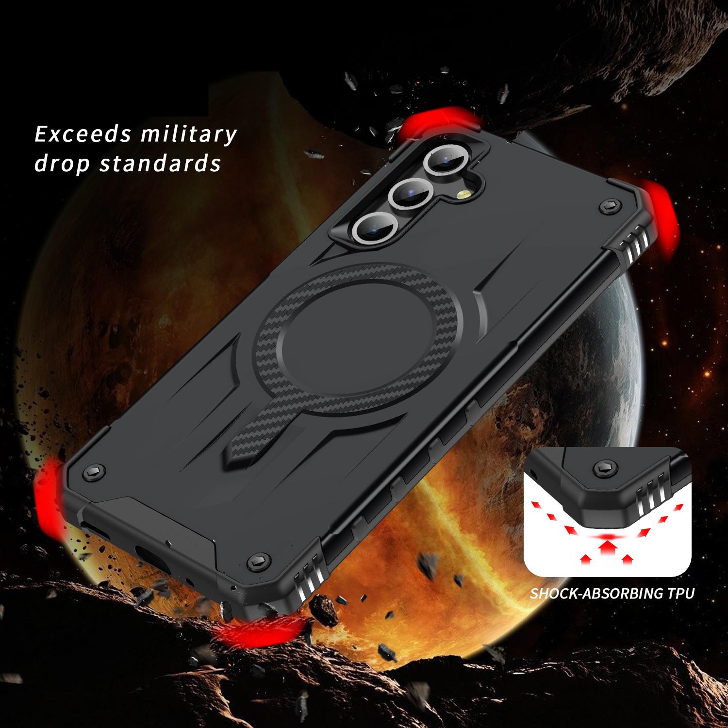 For Samsung Galaxy A16 5G / A26 Starship Magsafe Magnetic Case Black