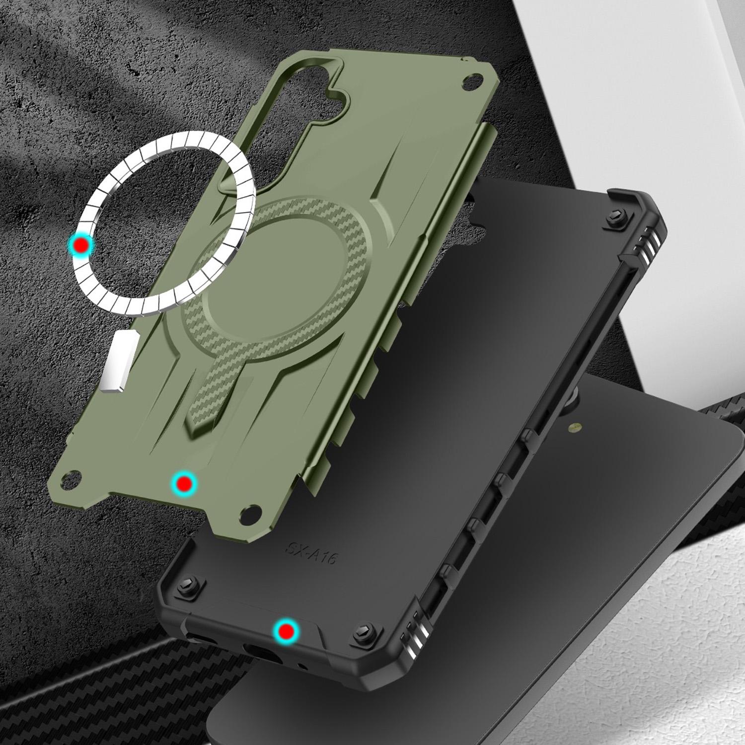 For Samsung Galaxy A36 / A56 Starship Magsafe Magnetic Case Green