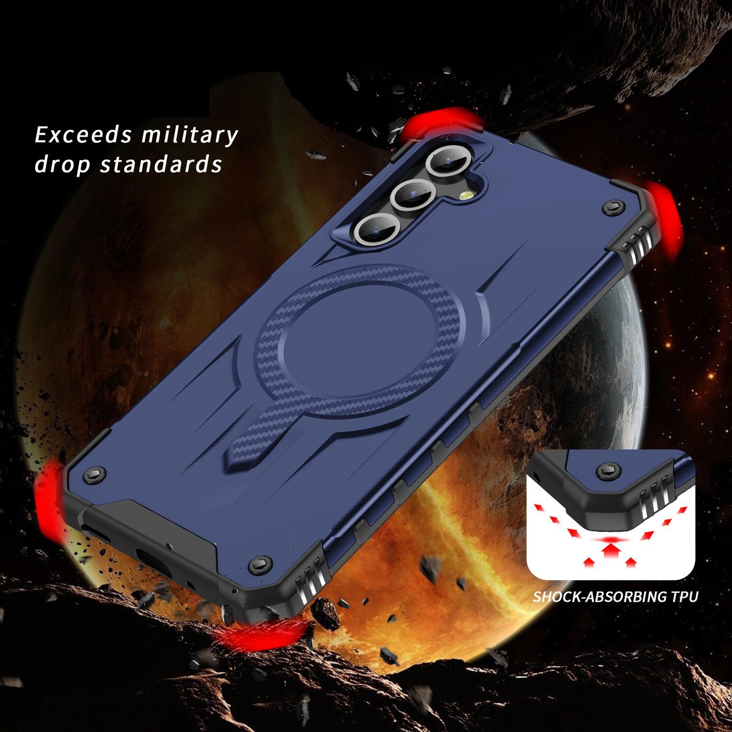 For Samsung Galaxy A36 / A56 Starship Magsafe Magnetic Case Blue