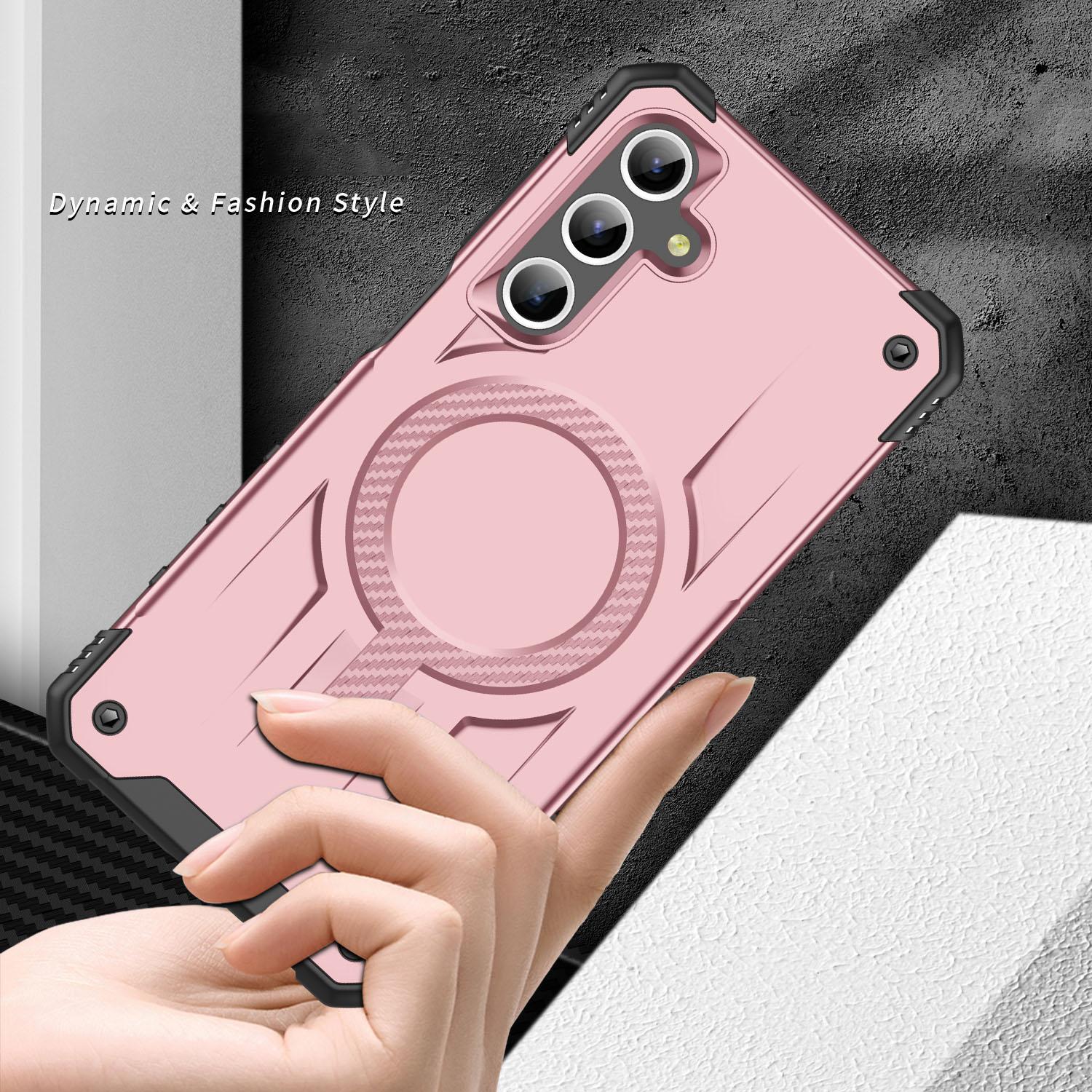 For Samsung Galaxy A36 / A56 Starship Magsafe Magnetic Case Rose Gold