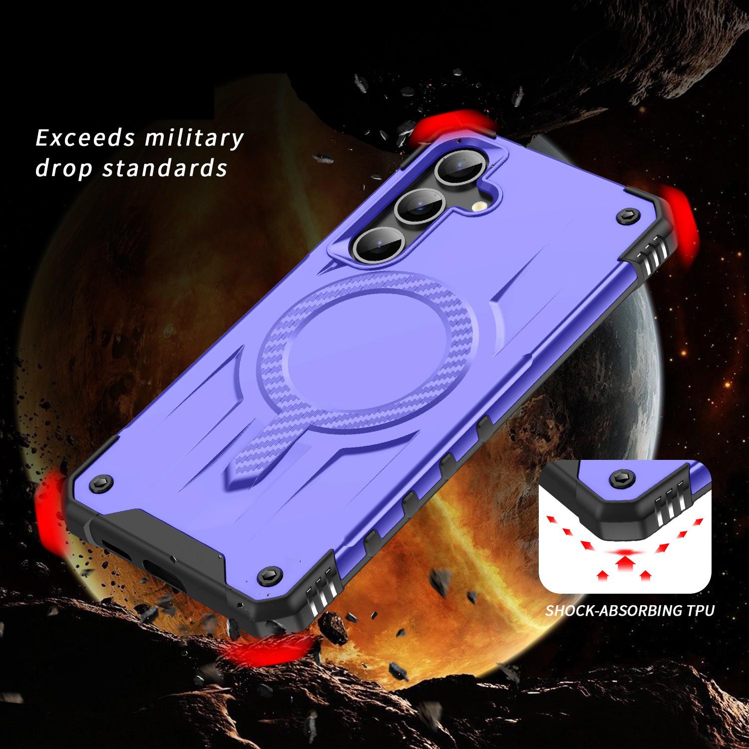 For Samsung Galaxy S24 FE Starship Magsafe Magnetic Case Purple