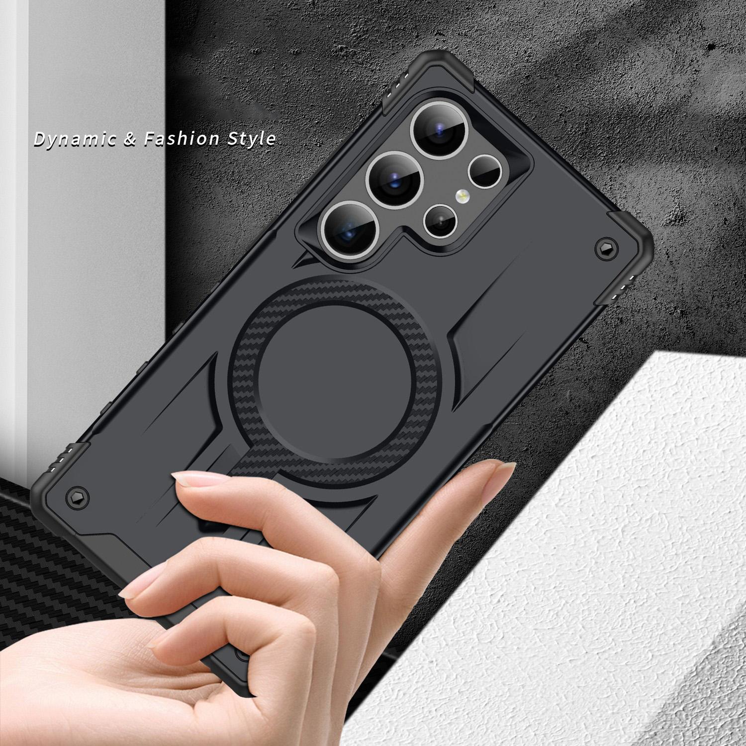 For Samsung Galaxy S25 Ultra Starship Magsafe Magnetic Case Black