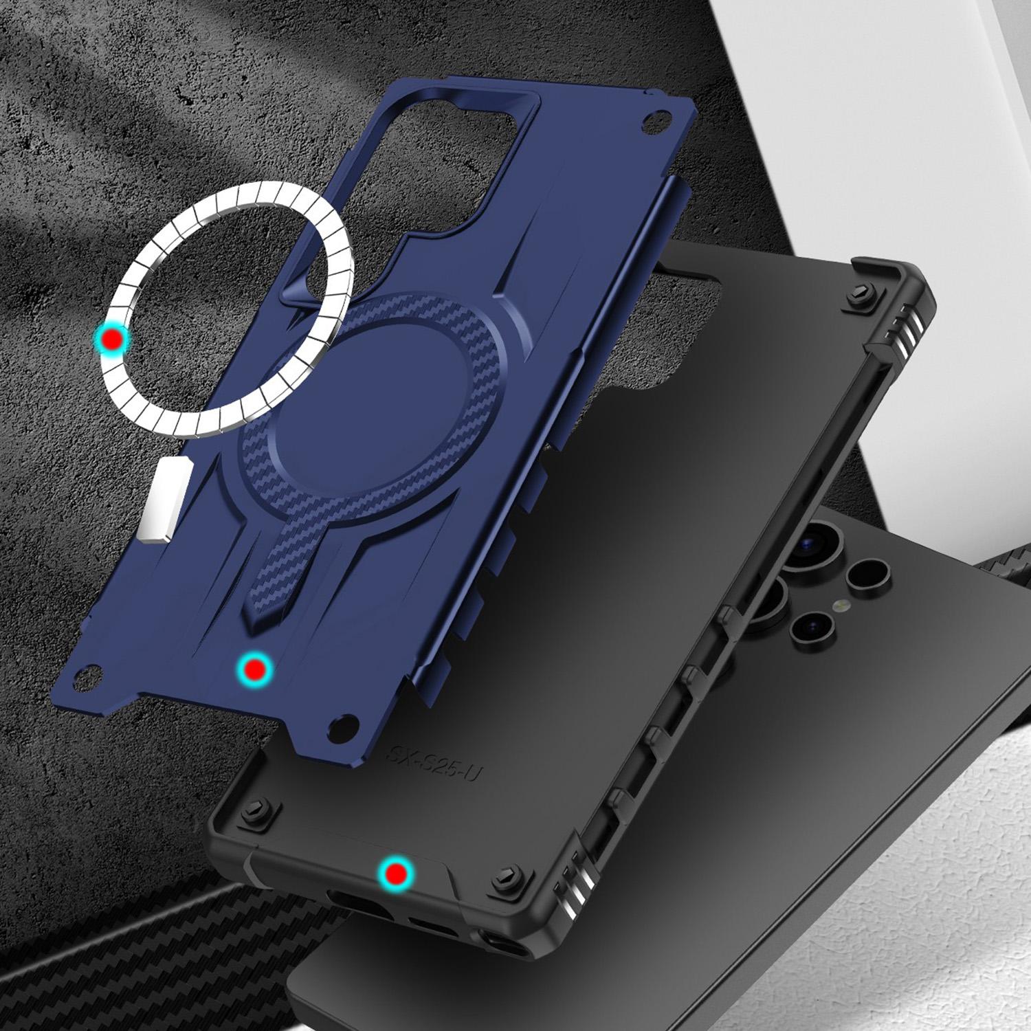 For Samsung Galaxy S25 Ultra Starship Magsafe Magnetic Case Blue