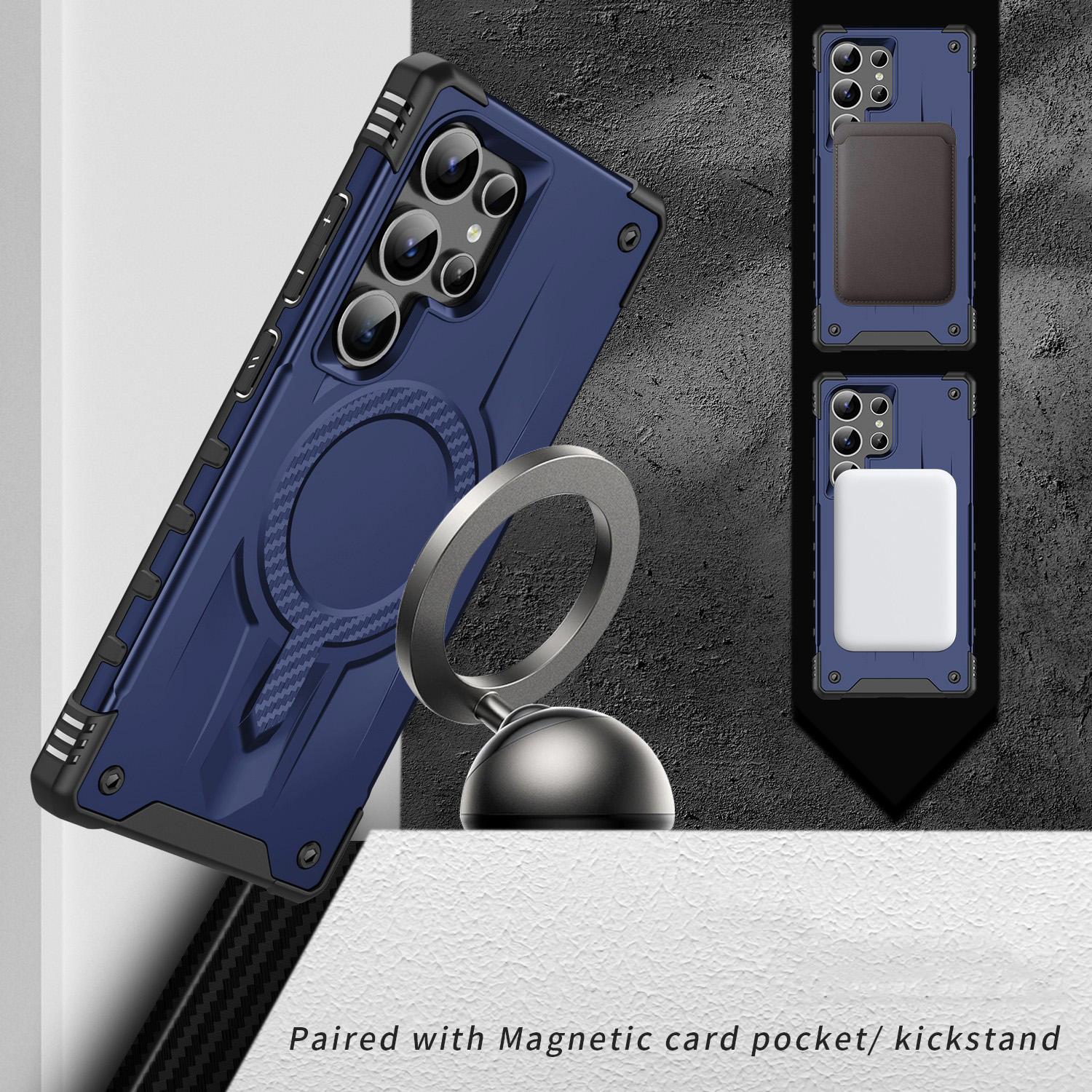 For Samsung Galaxy S25 Ultra Starship Magsafe Magnetic Case Blue